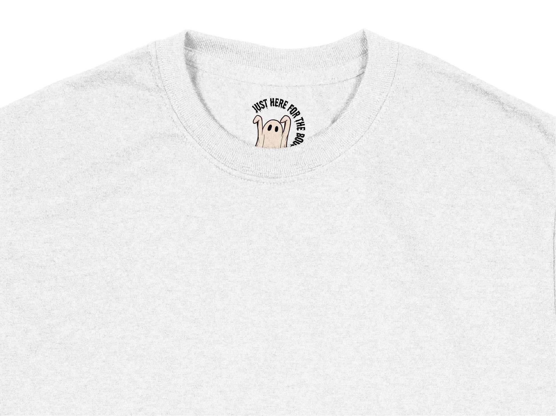 Just Here for the Snacks T-Shirt, Cute Ghost Graphic, Casual Unisex Tee, Fun Halloween Apparel