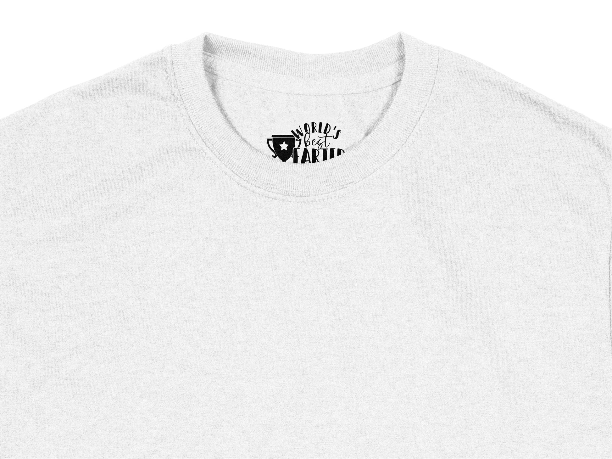 World's Greatest Dad T-Shirt, Star Print White Tee, Father's Day Gift, Casual Wear