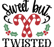 Sweet But Twisted Candy Cane Christmas Graphic Tee, Festive Holiday Shirt, Funny Xmas Top, Unisex Adult Clothing
