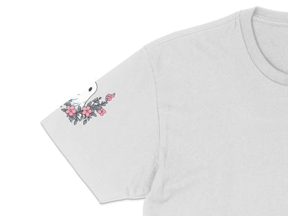 Women's Floral Pocket T-Shirt, Cute Daisy Print, Casual Summer Tee, Soft Cotton Top, Unique Gift Idea