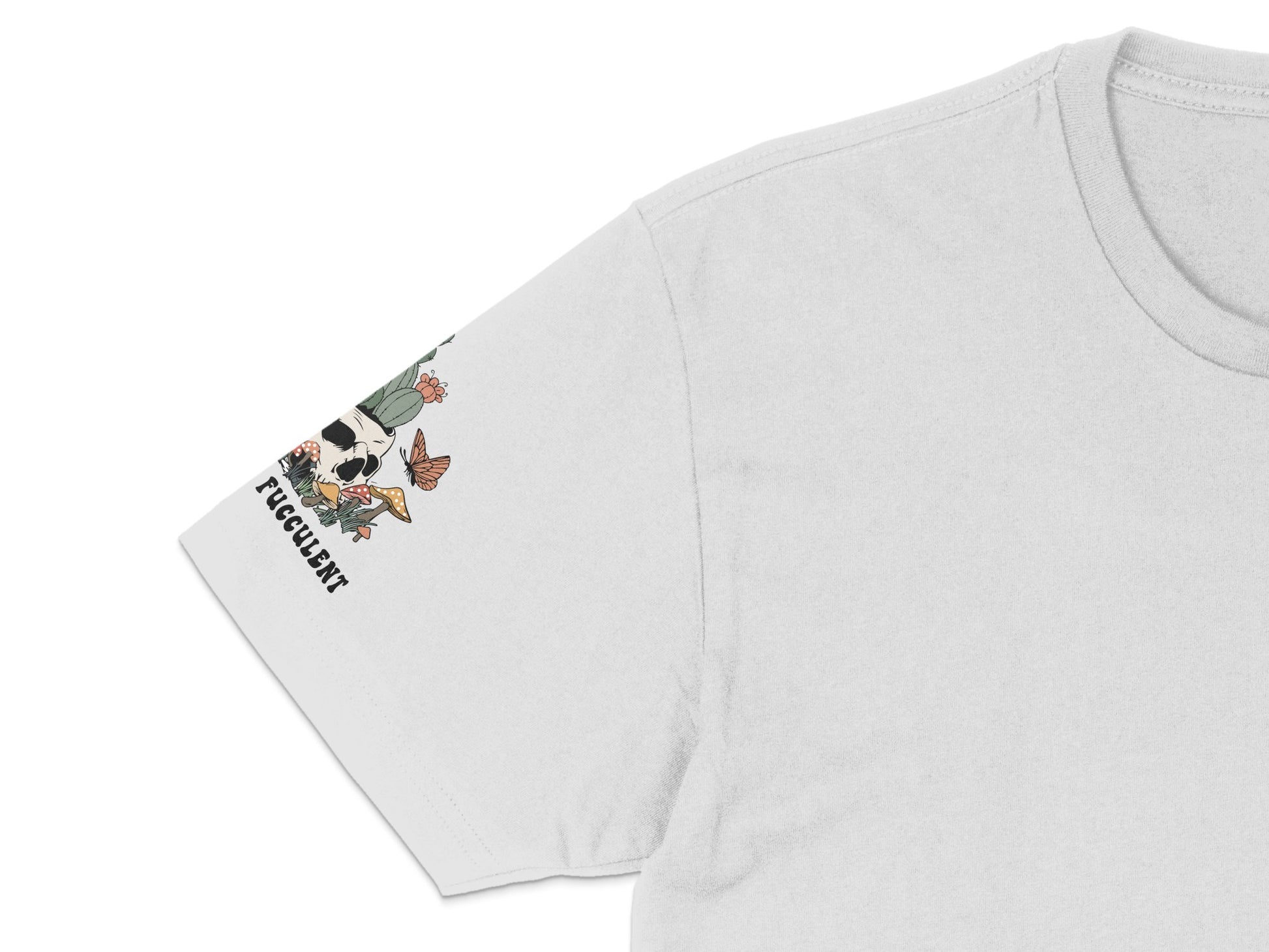 Men's White T-Shirt with Floral Soccer Ball Print, Casual Cotton Tee, Sporty Summer Fashion, Unique Graphic Design Shirt
