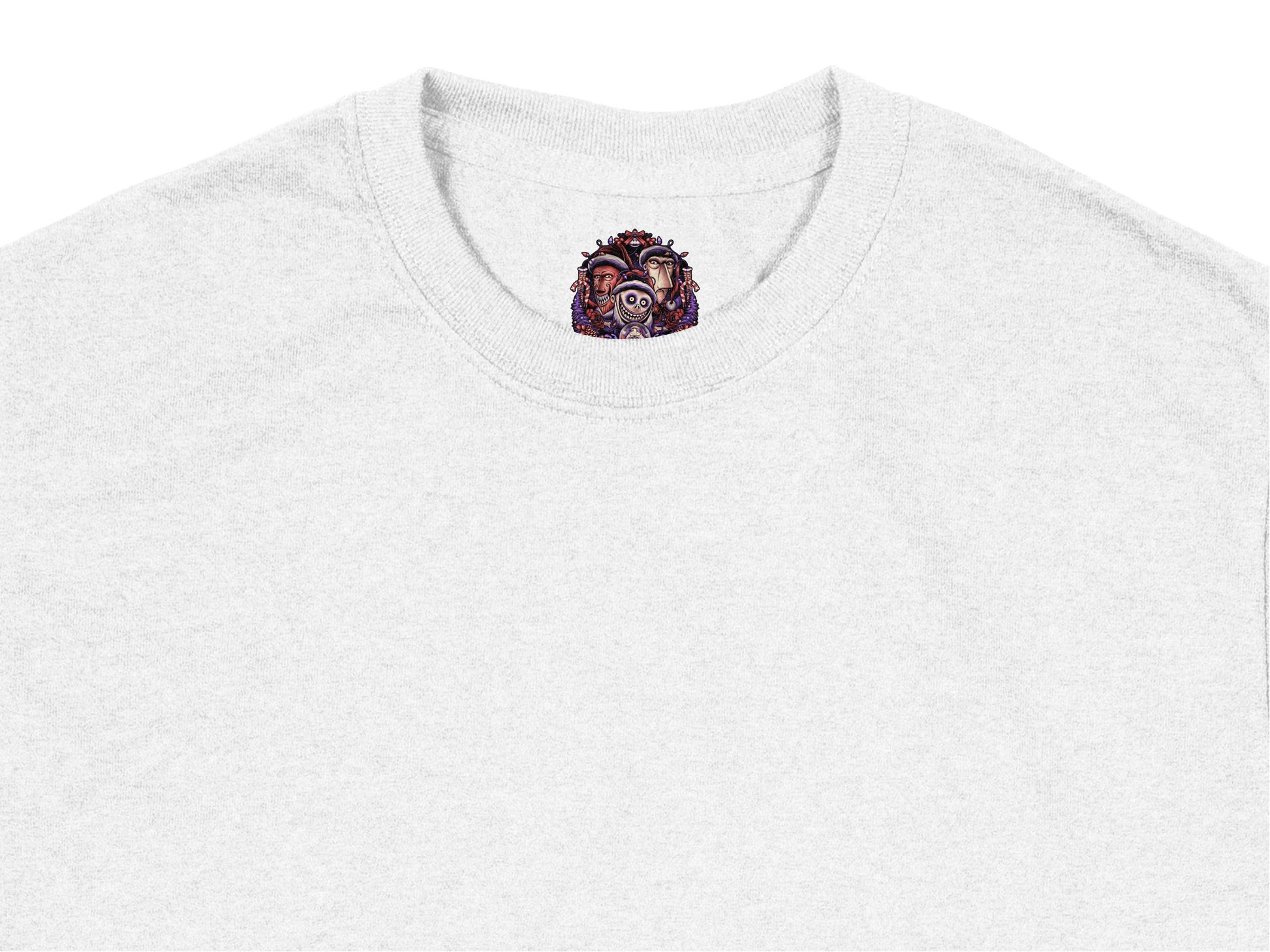Unique Grey T-Shirt with Colorful Embroidered Owl Design, Casual Unisex Fashion, Soft Cotton Top, Creative Bird Embroidery