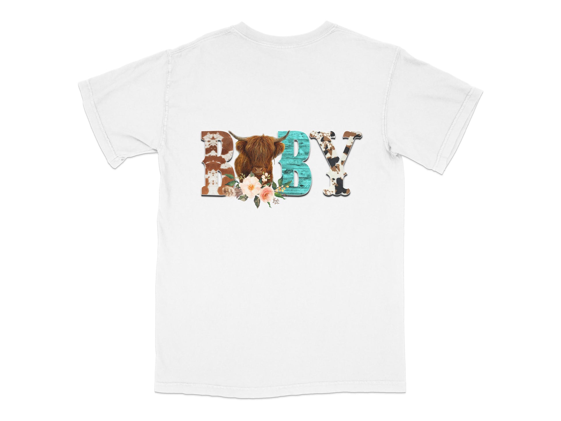 Baby Graphic T-Shirt Cute Floral Animal Letters Casual White Tee for Kids and Toddlers