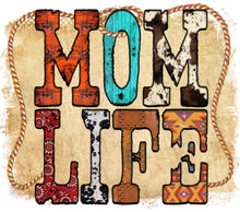 Rustic Mom Life Sign, Vintage Style Wooden Wall Art, Colorful Boho Chic Decor