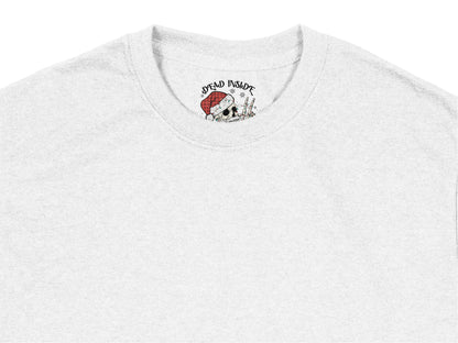 Dead Inside T-Shirt, Funny Santa Zombie Graphic Tee, White Casual Unisex Top, Holiday Humor Shirt, Gift Idea