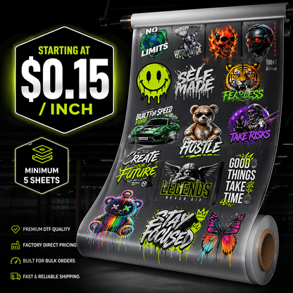 BULK SHEET – $0.15 per Inch