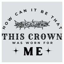 a black and white image with the words how can i be that this crown was