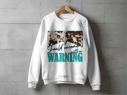Trendy Graphic Sweatshirt, Text Design, Vintage-Inspired Aesthetic, Casual Streetwear Pullover, Comfortable Cotton, Unisex Fit