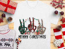 Merry Christmas T-Shirt, Festive Leopard Plaid Print, Holiday Graphic Tee, Xmas Party Outfit Ideas, Unique Gift for Her