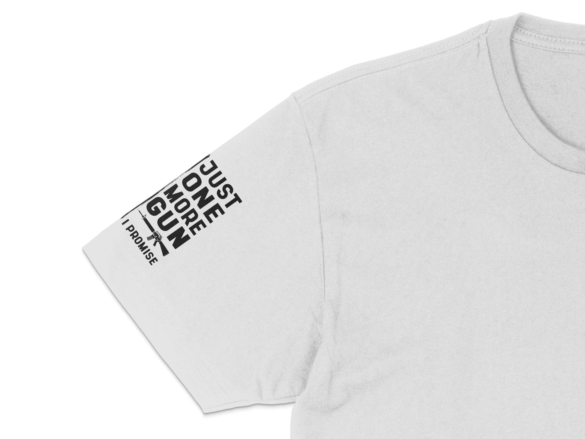 Minimalist White T-shirt 'Just One More Game' Typography Cool Casual Apparel