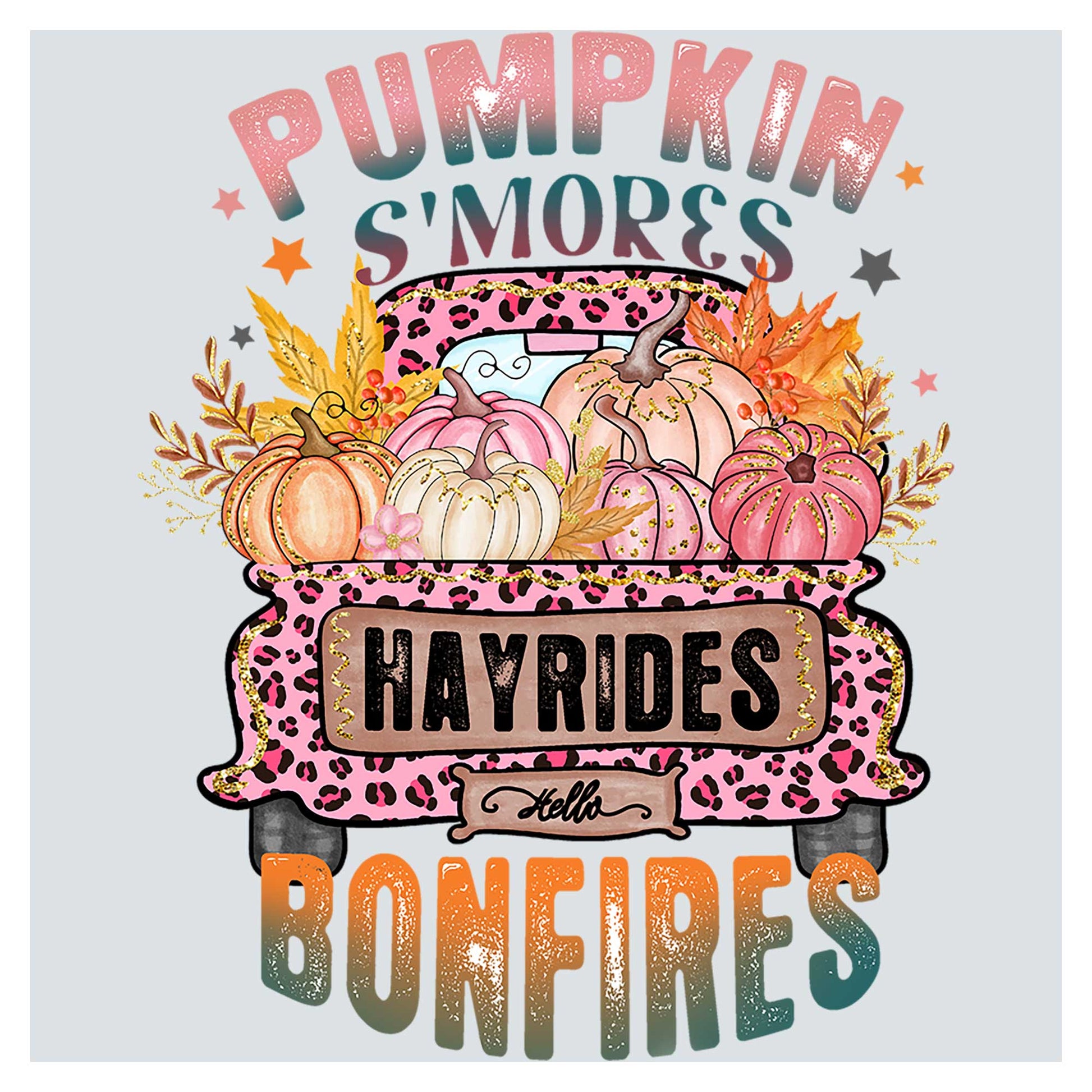 a t - shirt with pumpkins and more's on it
