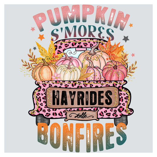 a t - shirt with pumpkins and more's on it