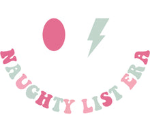 Naughty Listera Logo Sticker, Pink Egg and Lightning Bolt, Trendy Laptop Decals, Vinyl Sticker Pack for Teens