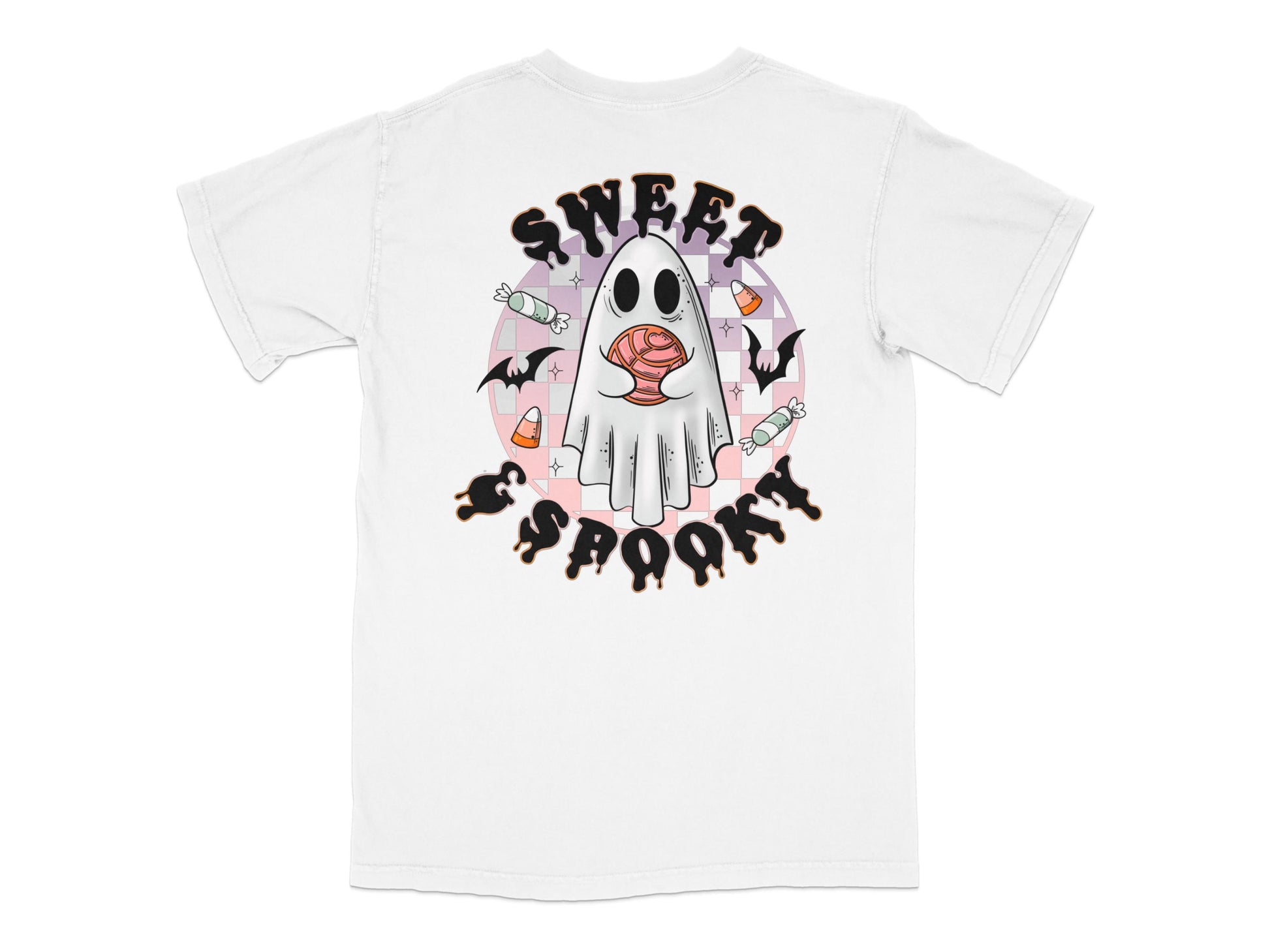 Ghost Graphic T-Shirt Sweet Spooky Design, Cute Halloween Casual Tee, Unisex Fashion Top