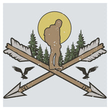 a drawing of a man standing on skis
