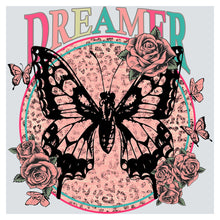a butterfly with roses on it and the words dream