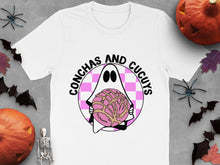 Halloween T-Shirt Conchas and Cucuys Ghost Graphic Spooky Bakery Theme Cotton Tee