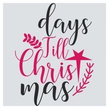 the words days till christmas mass on a white background