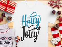 Holly Jolly Christmas T-Shirt, Festive Holiday Tee, Casual Winter Apparel, Unisex Gift Idea
