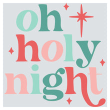 a poster with the words oh holy night