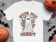 Cute But Creepy Ghost T-Shirt, Halloween Casual Wear, Spooky Graphic Tee, Unisex Fall Fashion