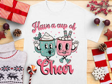 Cute Holiday T-Shirt 'Have a Cup of Cheer' Christmas Graphic Tee, Festive Apparel for Winter Celebrations