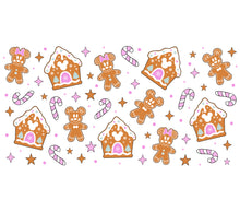 Gingerbread House and Cookies Seamless Pattern, Christmas Holiday Digital Paper, Festive Background, Scrapbooking Printable, Craft Supplies