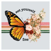 a picture of a butterfly with a bouquet of flowers