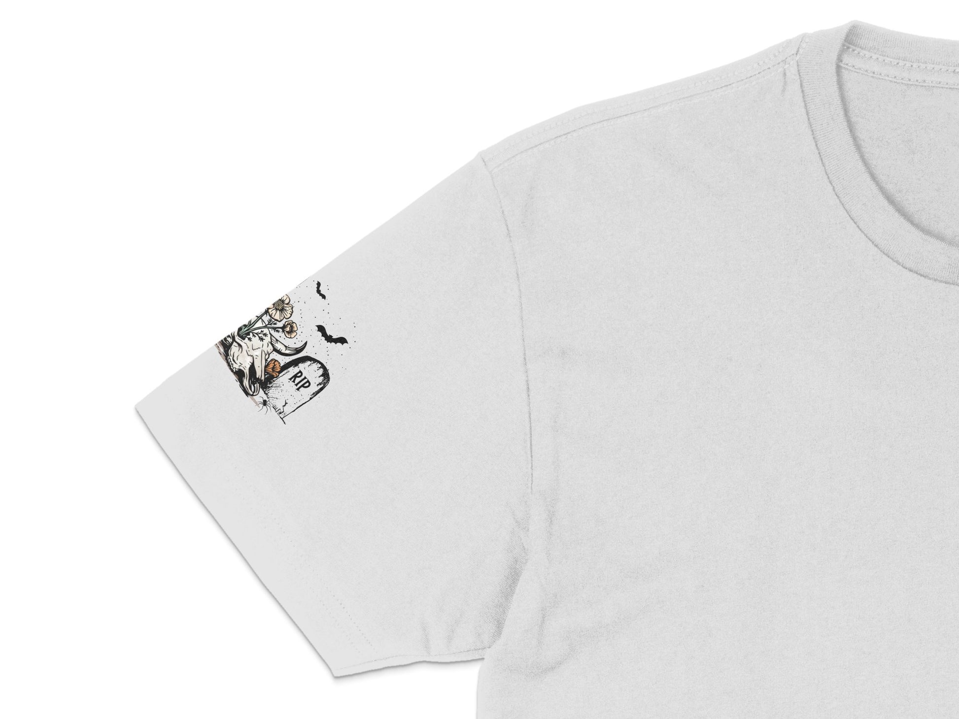 Minimalist Tiger Embroidery Cotton T-shirt, White Tee with Small Chest Design, Casual Unisex Fashion, Soft Comfortable Fabric