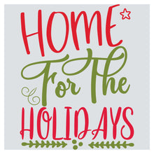 a holiday card with the words home for the holidays