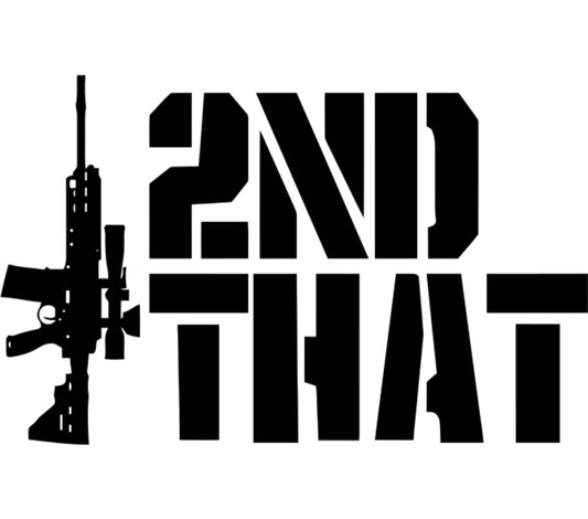 2nd Amendment Vinyl Decal, Gun Rights Sticker, Car Window, Laptop Decoration, Black Silhouette, Patriotic Accessory