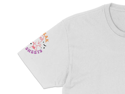 Women's Gray T-Shirt with Colorful Typography, Cute Cat Design, Casual Wear, Cozy Everyday Tee