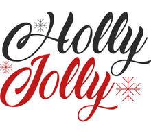 Holly Jolly Christmas Holiday Graphic Tee Design Festive Red Snowflakes