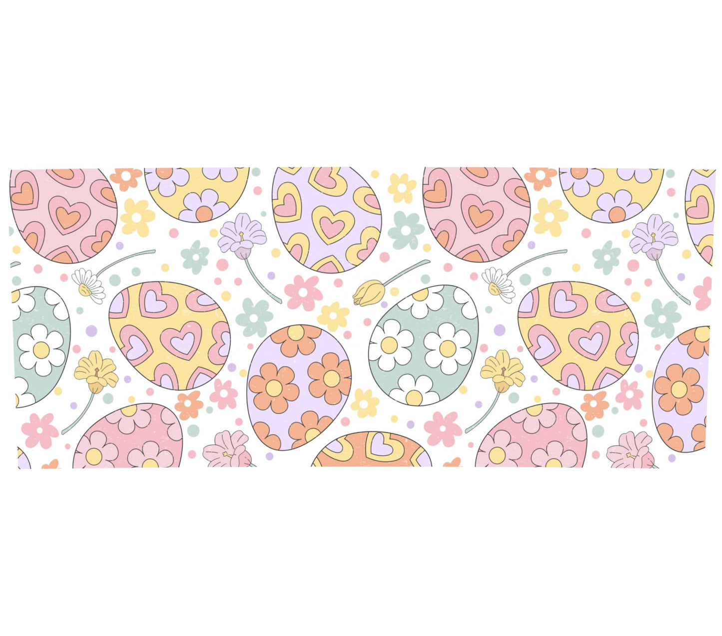 Colorful Easter Egg Pattern Fabric, Spring Floral Design, Quilting Cotton Material, Craft Supplies, Sewing Projects, DIY Crafting, Pastel