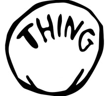 Minimalist Black and White 'THING' Circle Graphic, Modern Wall Art Decor, Contemporary Monochrome Print, Simple Circle Line Art Design