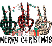 Merry Christmas Leopard Print and Plaid Peace Sign Wall Art, Festive Holiday Decor, Colorful Christmas Gifts and Lights Sign