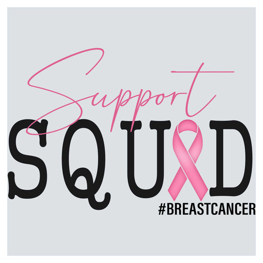 a breast cancer awareness poster with a pink ribbon