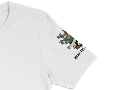 White T-Shirt with Funny Cat Design, Cute Cats Climbing Graphic Tee, Unisex Casual Shirt