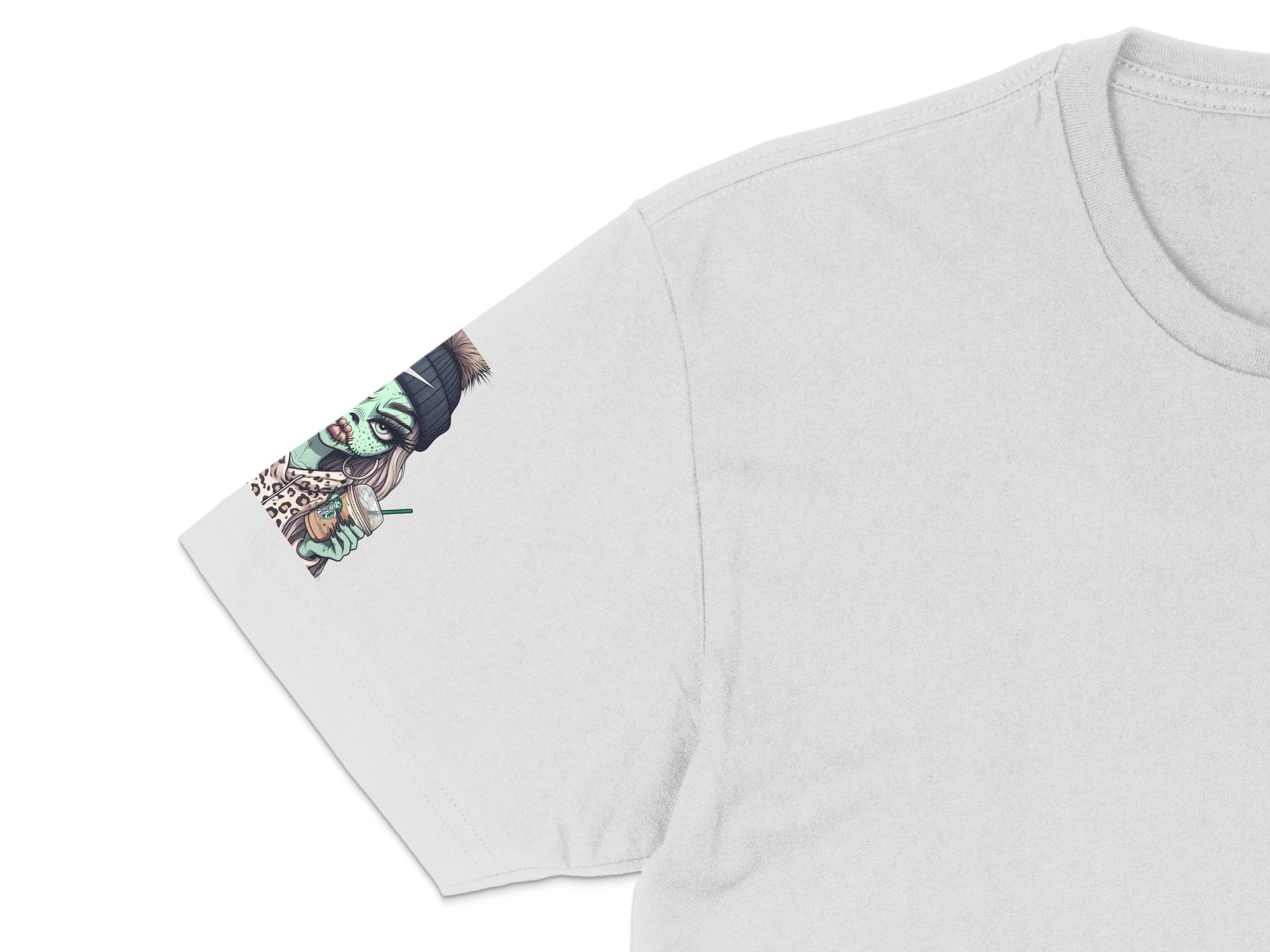Unique Geisha Graphic Print T-Shirt, Stylish Vintage Japanese Art Tee, Soft Cotton Shirt