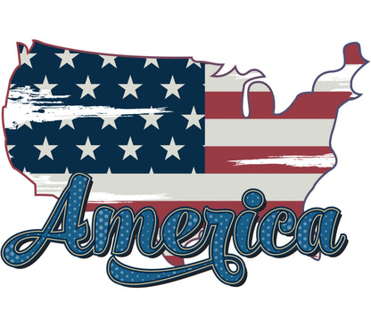 Patriotic America USA Map Wall Art, American Flag Design, Rustic Home Decor, Vintage Style, Country Pride, Unique Gift Idea