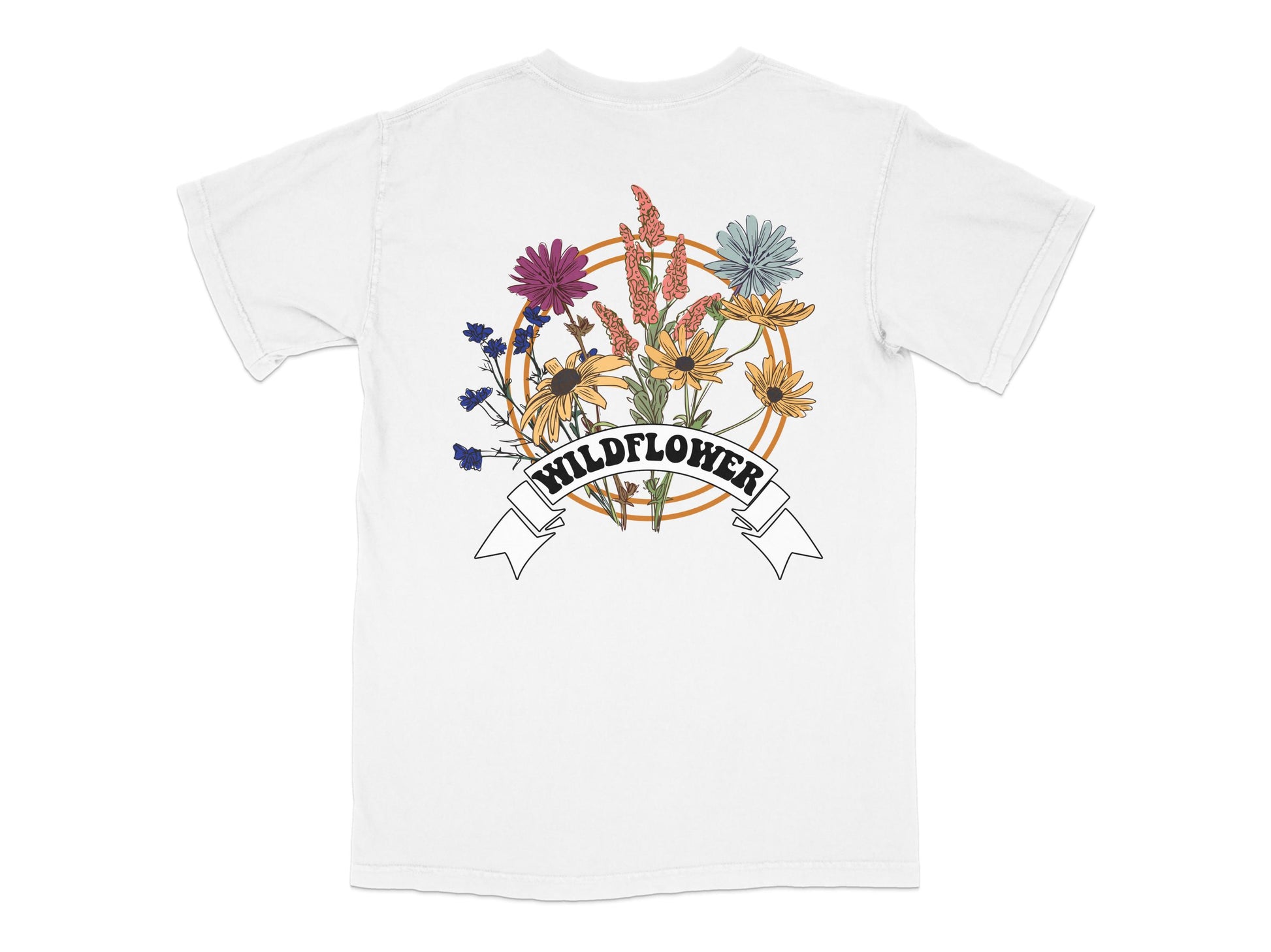 Wildflower Graphic T-Shirt, Floral Print Tee, Colorful Botanical Design, Nature Inspired Casual Top, Unisex Fashion