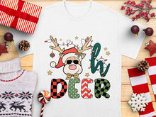 Cute Deer Christmas T-Shirt, Funny Reindeer Holiday Tee, Festive Graphic Shirt, Unisex Winter Apparel